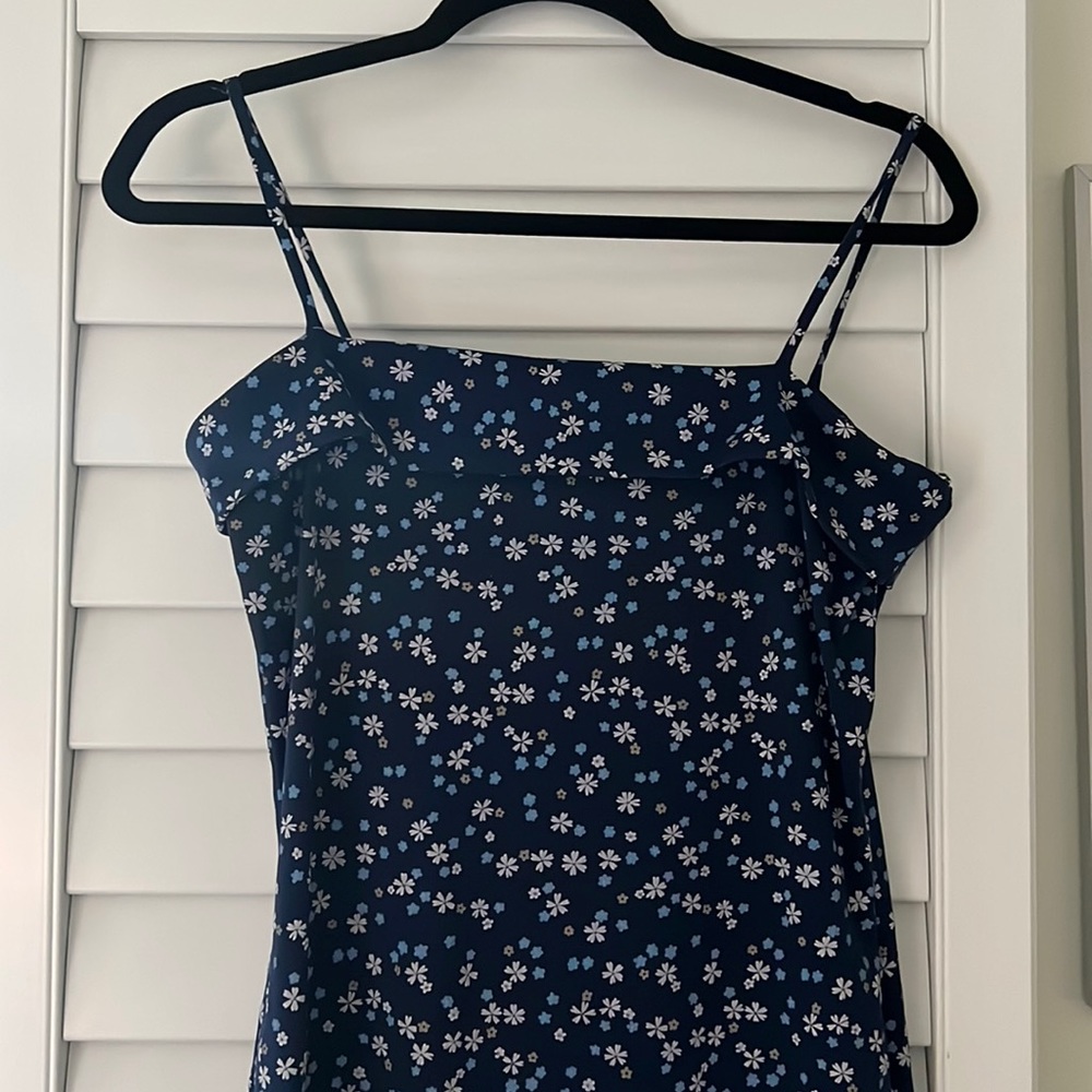 Joule blue flower maxi dress
